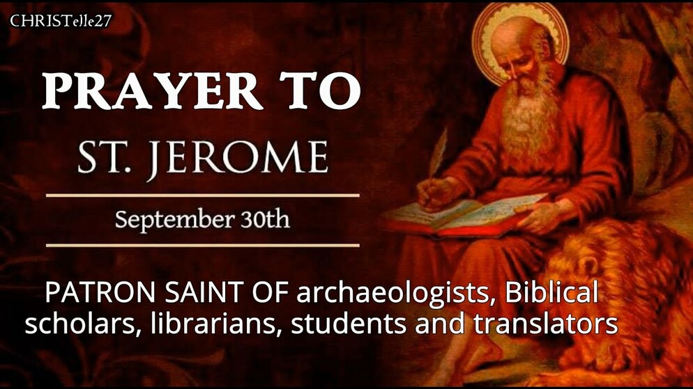 St. Jerome Feast Day poster